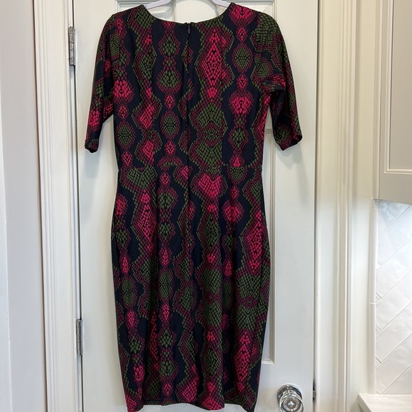 Jude Connally Monique Colorful Snake Pattern Dress sz.M - Picture 7 of 10